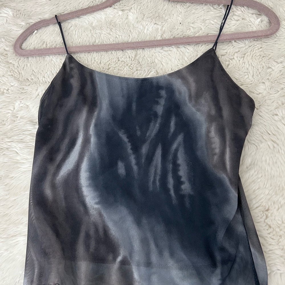 Elegant Black and Gray Women's Top